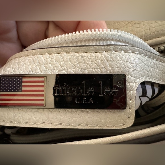 Nicole Lee Multicolor Studded White Crossbody Bag - Picture 10 of 14